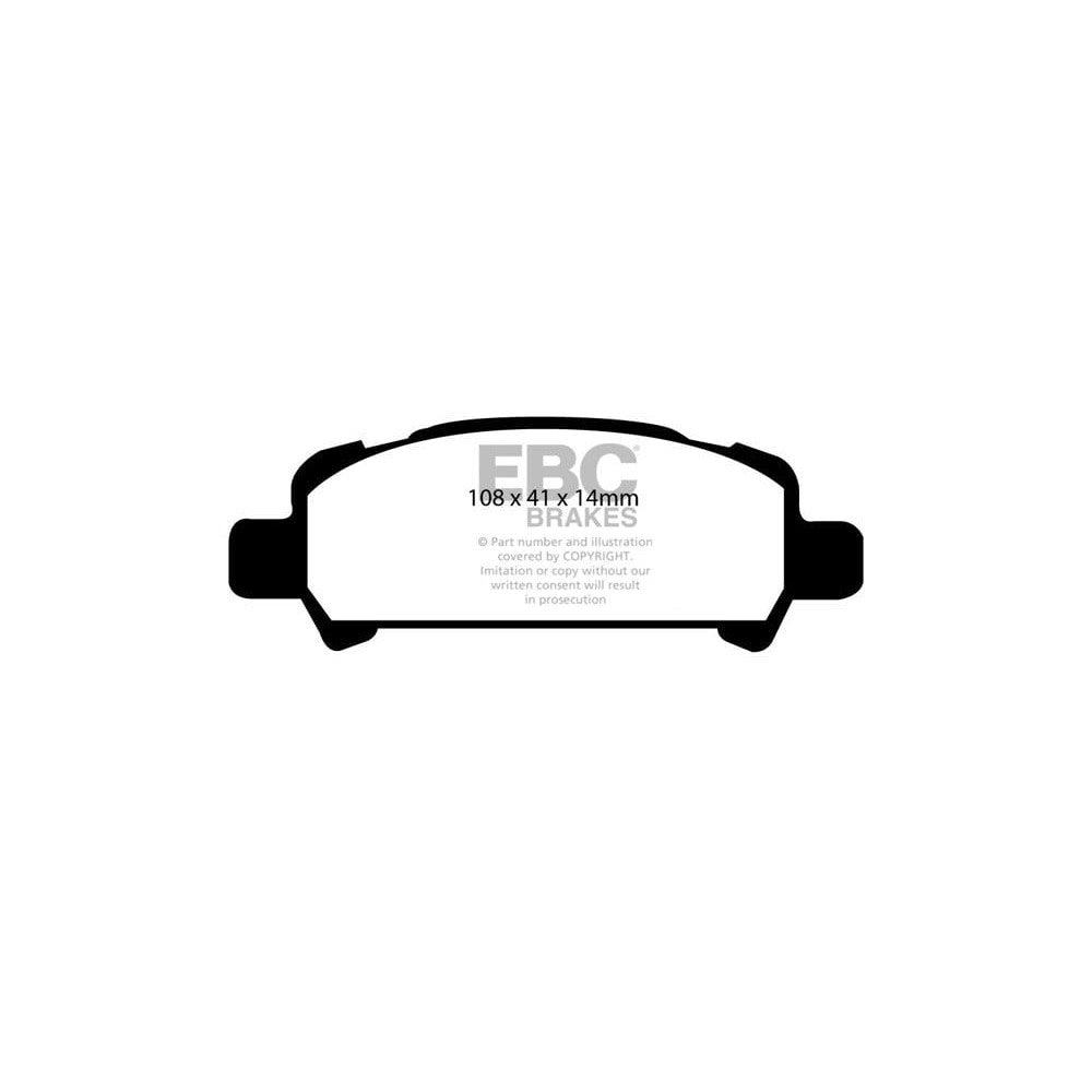EBC Subaru Impreza GC6/GC8 Yellowstuff Rear Brake Pads (1993-2001) 1 EBC Subaru Impreza GC6/GC8 Yellowstuff Rear Brake Pads (1993-2001)