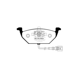 EBC VW Golf Mk4 Redstuff Front Brake Pads (1997-2005) 7 EBC VW Golf Mk4 Redstuff Front Brake Pads (1997-2005)