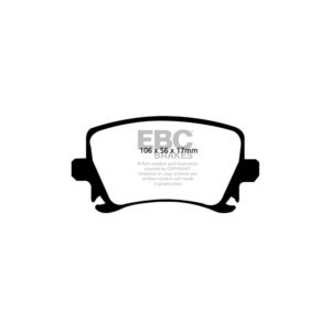 EBC VW Golf Mk6 Redstuff Rear Brake Pads (2008-2012) 12 EBC VW Golf Mk6 Redstuff Rear Brake Pads (2008-2012)