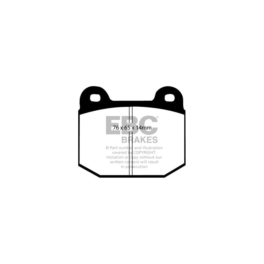 EBC Subaru Impreza Yellowstuff Rear Brake Pads (2001-2007) 4 EBC Subaru Impreza Yellowstuff Rear Brake Pads (2001-2007) - Image 4