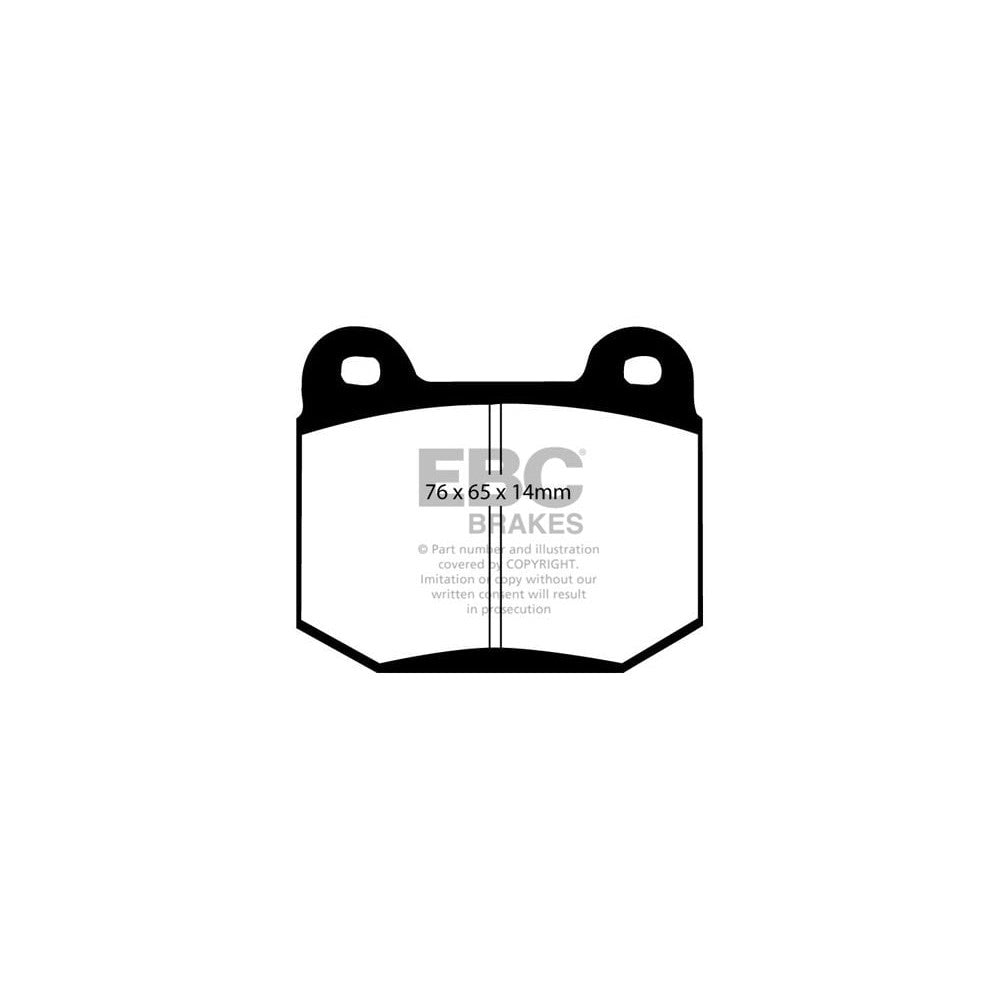 EBC Mitsubishi Lancer / EVO 4-5-6 CP9A/CN9A Yellowstuff Rear Brake Pads (1996-2001) 1 EBC Mitsubishi Lancer / EVO 4-5-6 CP9A/CN9A Yellowstuff Rear Brake Pads (1996-2001)