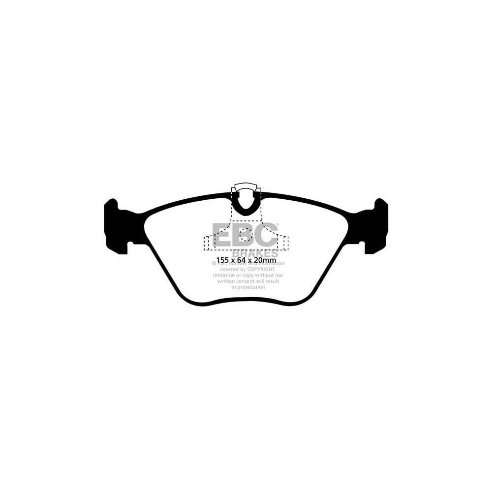 EBC BMW 3-Series E46 Redstuff Front Brake Pads (1998-2005) 1 EBC BMW 3-Series E46 Redstuff Front Brake Pads (1998-2005)