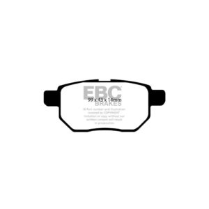 EBC Toyota Corolla Zre152 Greenstuff 2000 Rear Brake Pads (2008-2012) 10 EBC Toyota Corolla Zre152 Greenstuff 2000 Rear Brake Pads (2008-2012)