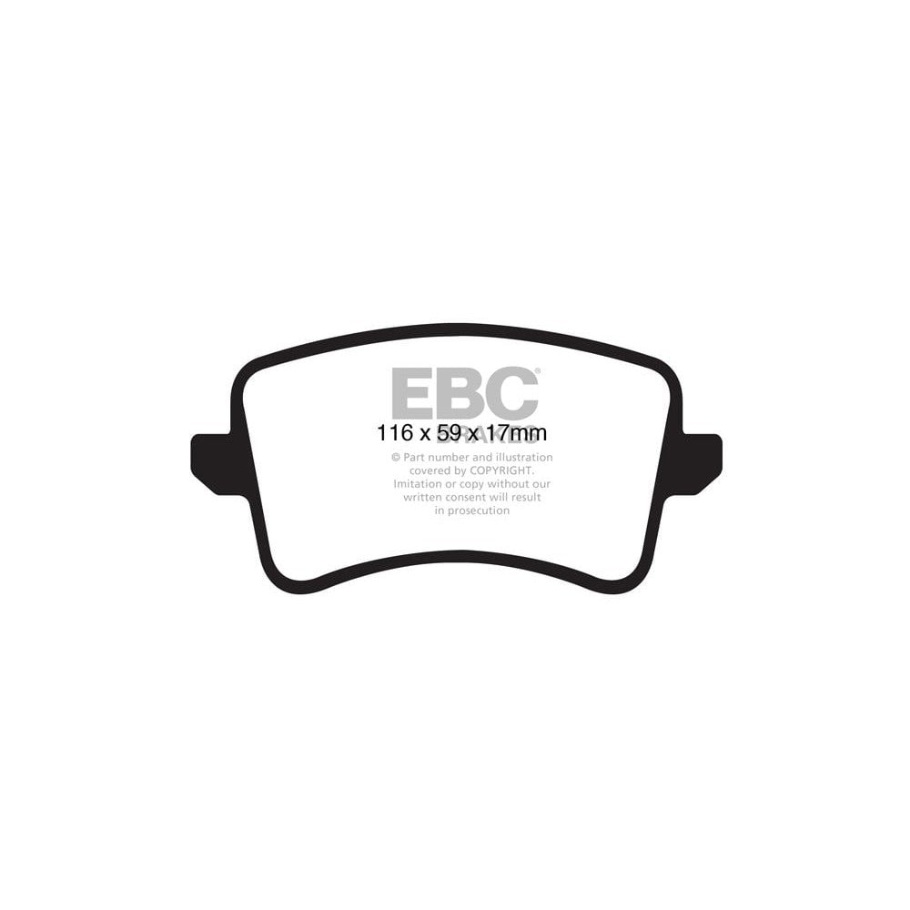 EBC Audi A4 B8/B8.5 Greenstuff 6000 Rear Brake Pads (2008-2015) 1 EBC Audi A4 B8/B8.5 Greenstuff 6000 Rear Brake Pads (2008-2015)