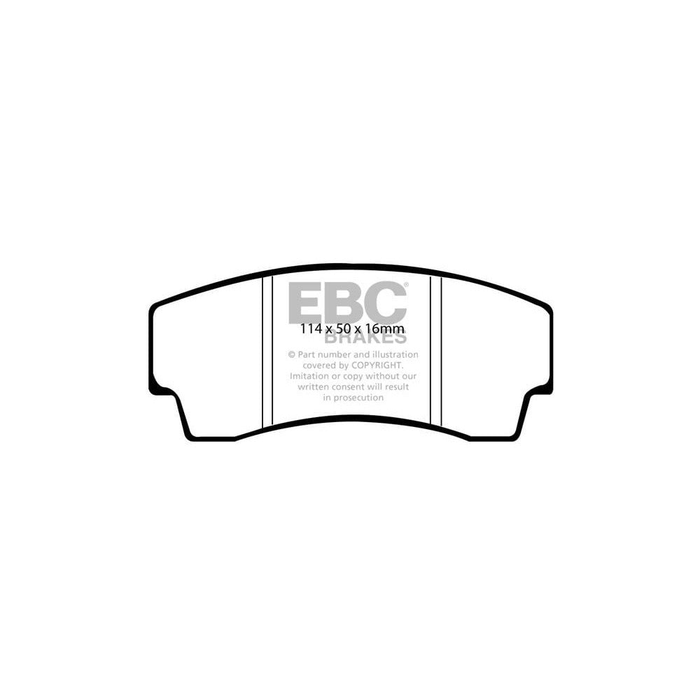 EBC Noble M12 Yellowstuff Front Brake Pads (2000-2008) 1 EBC Noble M12 Yellowstuff Front Brake Pads (2000-2008)
