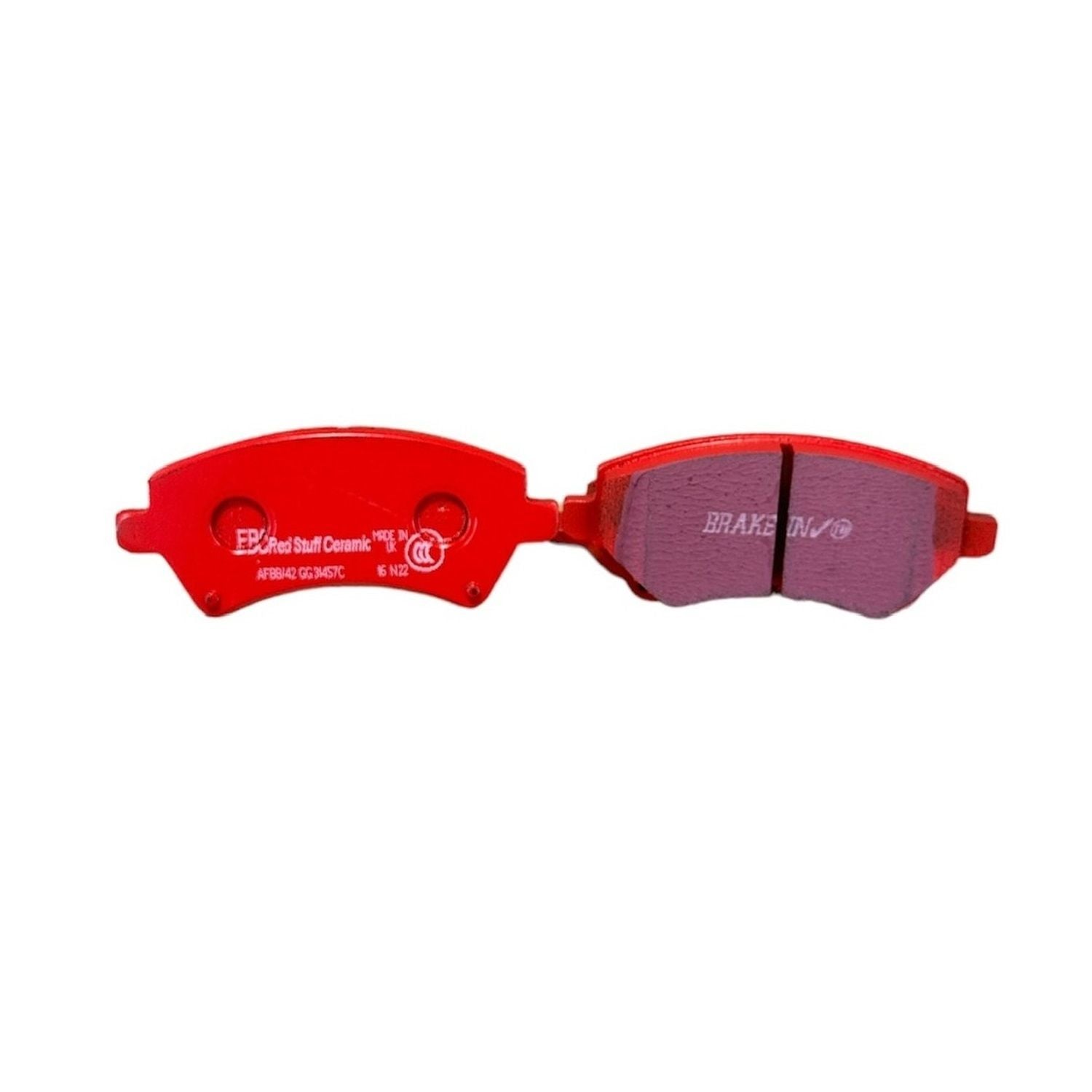 EBC Toyota Corolla E120 Redstuff Front Brake Pads (2002-2007) 2 EBC Toyota Corolla E120 Redstuff Front Brake Pads (2002-2007) - Image 2