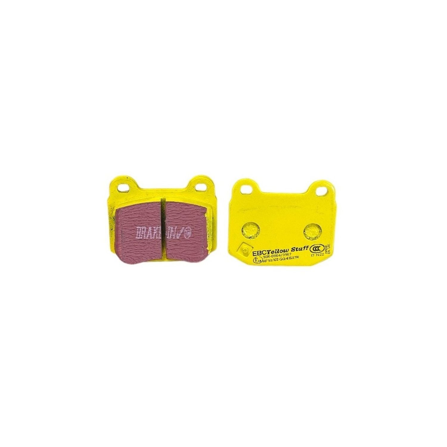 EBC Subaru Impreza Yellowstuff Rear Brake Pads (2001-2007) 2 EBC Subaru Impreza Yellowstuff Rear Brake Pads (2001-2007) - Image 2