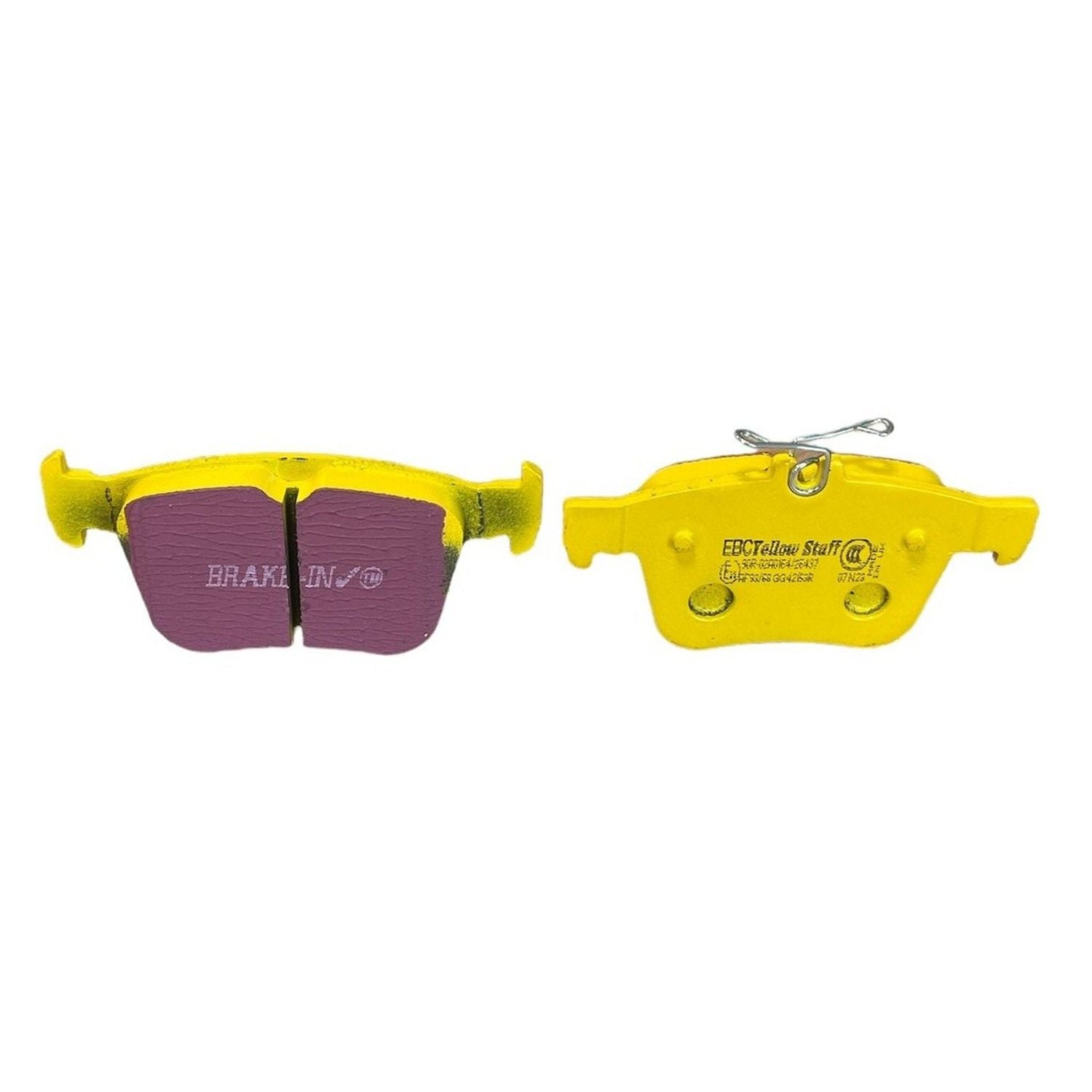 EBC VW Golf Mk7 Yellowstuff Rear Brake Pads (2012-2020) 2 EBC VW Golf Mk7 Yellowstuff Rear Brake Pads (2012-2020) - Image 2