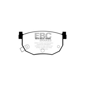 EBC Nissan Silvia S13 Redstuff Rear Brake Pads 11 EBC Nissan Silvia S13 Redstuff Rear Brake Pads