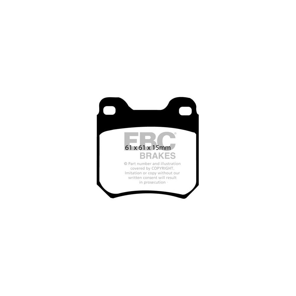 EBC Opel Vectra B Yellowstuff Rear Brake Pads (1995-2003) 1 EBC Opel Vectra B Yellowstuff Rear Brake Pads (1995-2003)