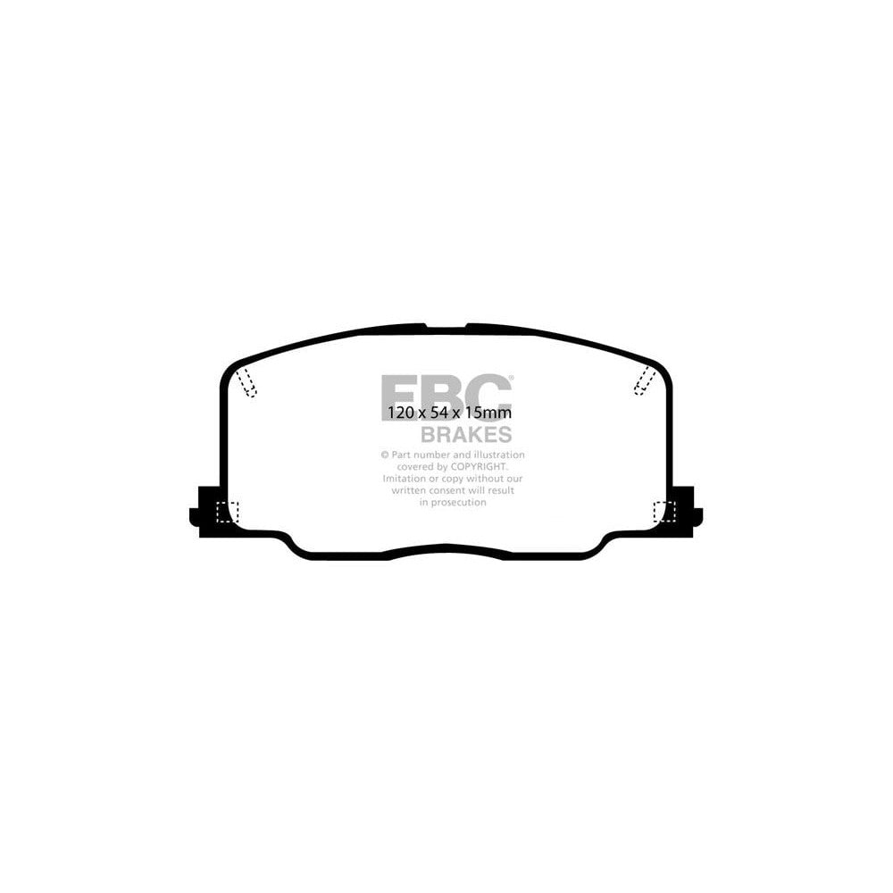 EBC Toyota Carina T170 Yellowstuff Front Brake Pads (1988-1992) 1 EBC Toyota Carina T170 Yellowstuff Front Brake Pads (1988-1992)