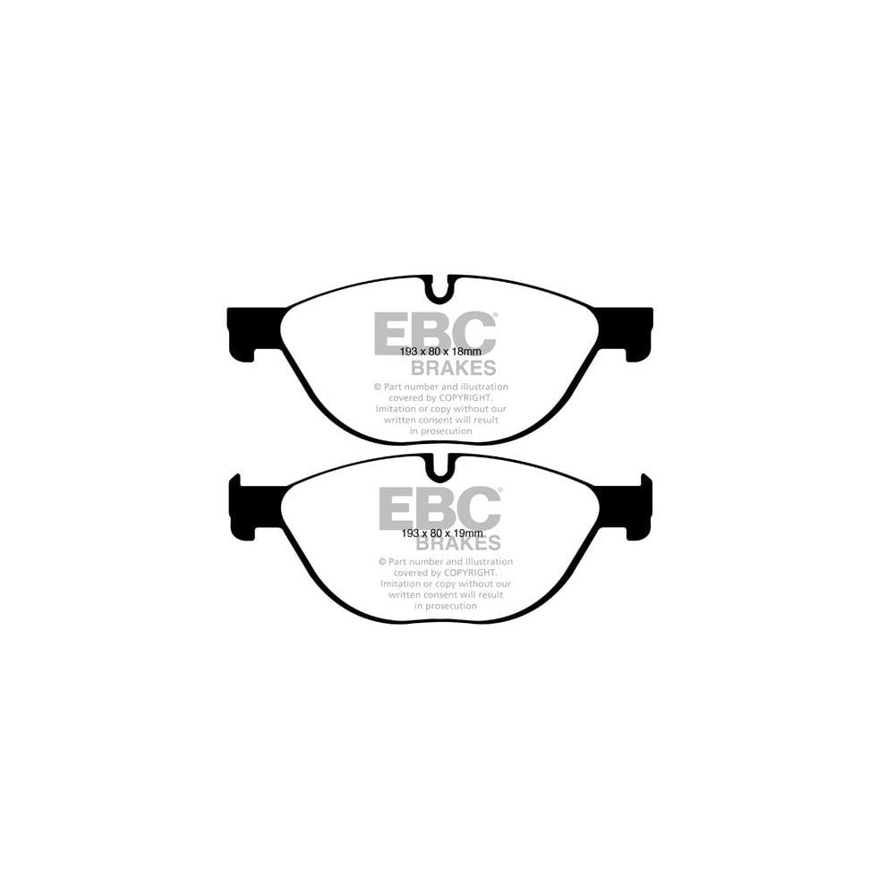 EBC BMW 5-Series E60 Yellowstuff Front Brake Pads (2004-2011) 1 EBC BMW 5-Series E60 Yellowstuff Front Brake Pads (2004-2011)