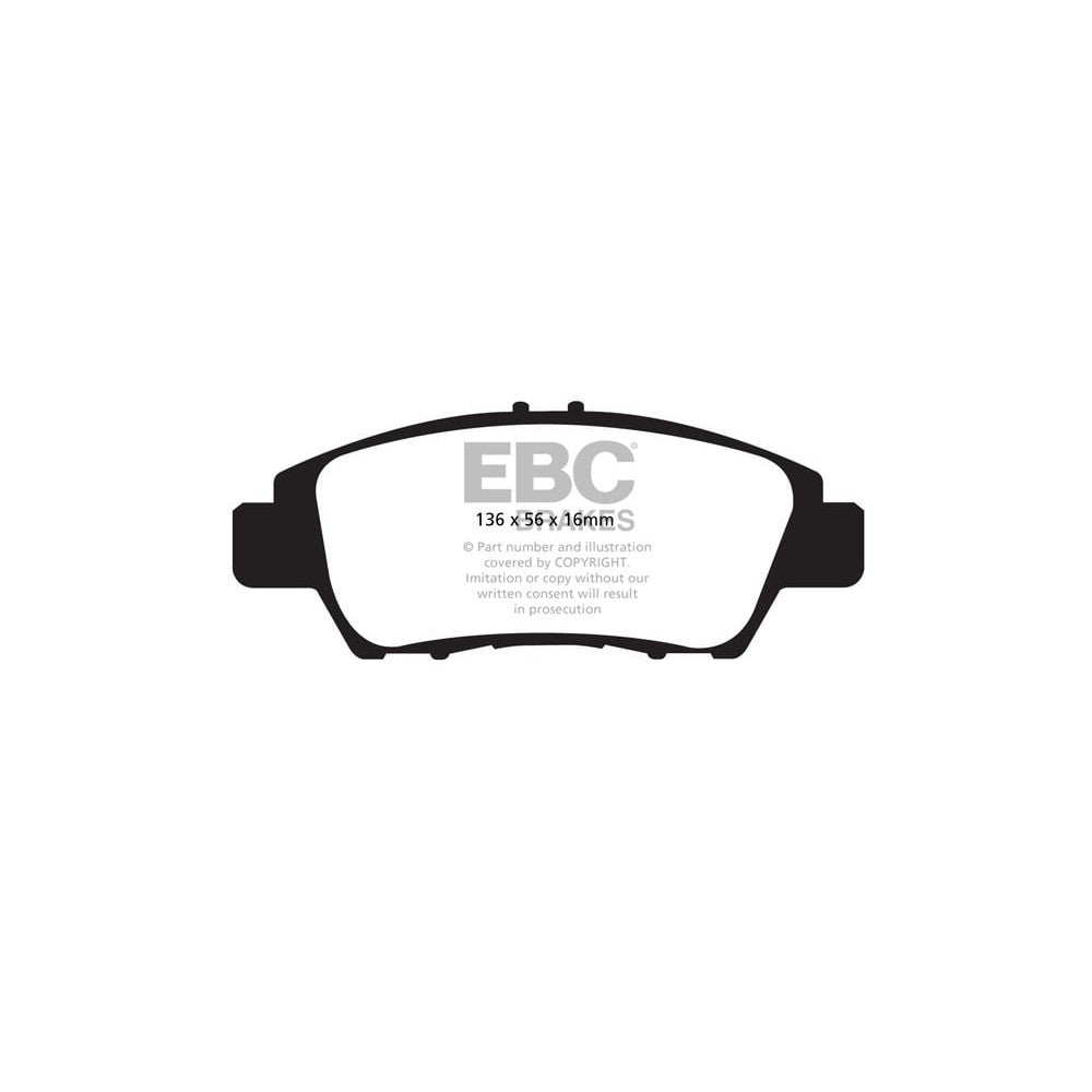 EBC Honda CR-Z Yellowstuff Front Brake Pads (2010-2020) 1 EBC Honda CR-Z Yellowstuff Front Brake Pads (2010-2020)