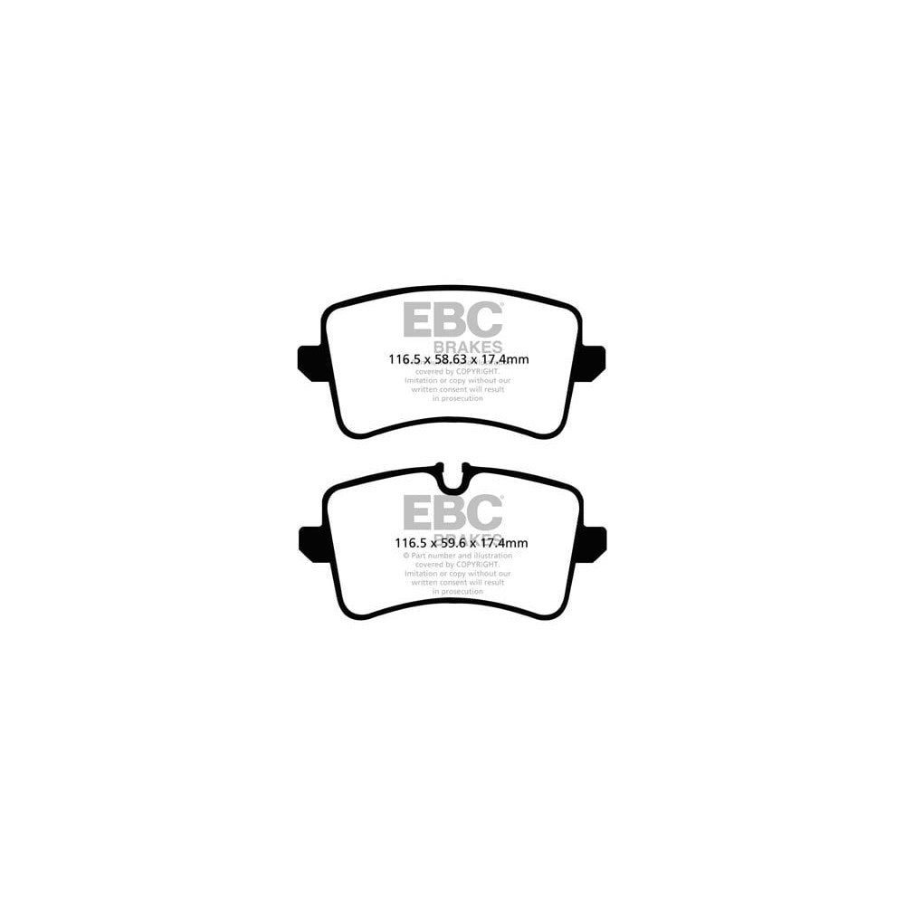 EBC Audi A4 B8/B8.5 Greenstuff 6000 Rear Brake Pads (2008-2015) 1 EBC Audi A4 B8/B8.5 Greenstuff 6000 Rear Brake Pads (2008-2015)