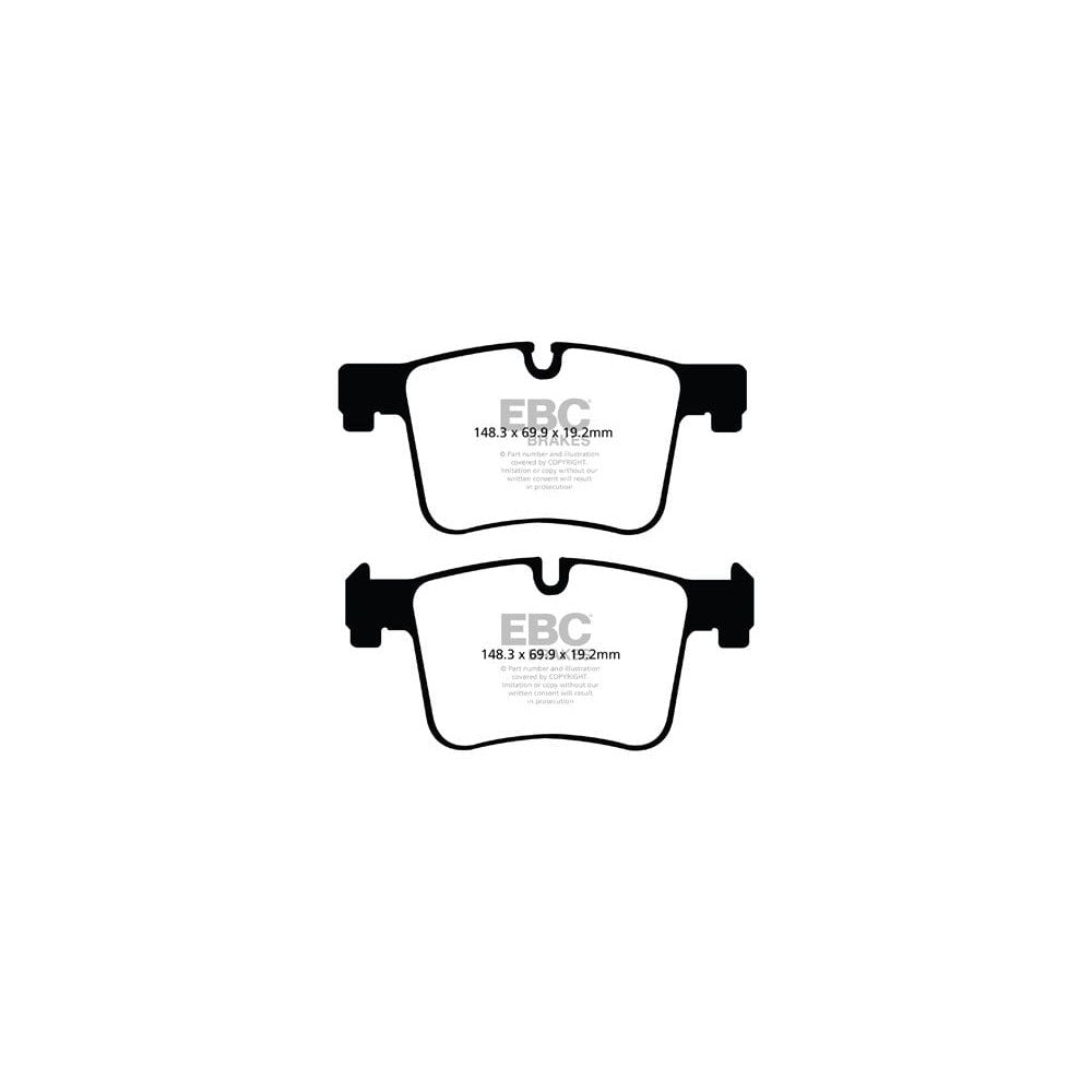 EBC BMW 3-Series E91 Greenstuff 6000 Front Brake Pads (2004-2012) 1 EBC BMW 3-Series E91 Greenstuff 6000 Front Brake Pads (2004-2012)