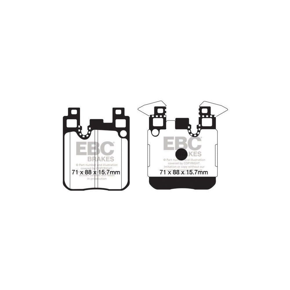 EBC BMW 3-Series F30 Yellowstuff Rear Brake Pads (2011-2019) 1 EBC BMW 3-Series F30 Yellowstuff Rear Brake Pads (2011-2019)
