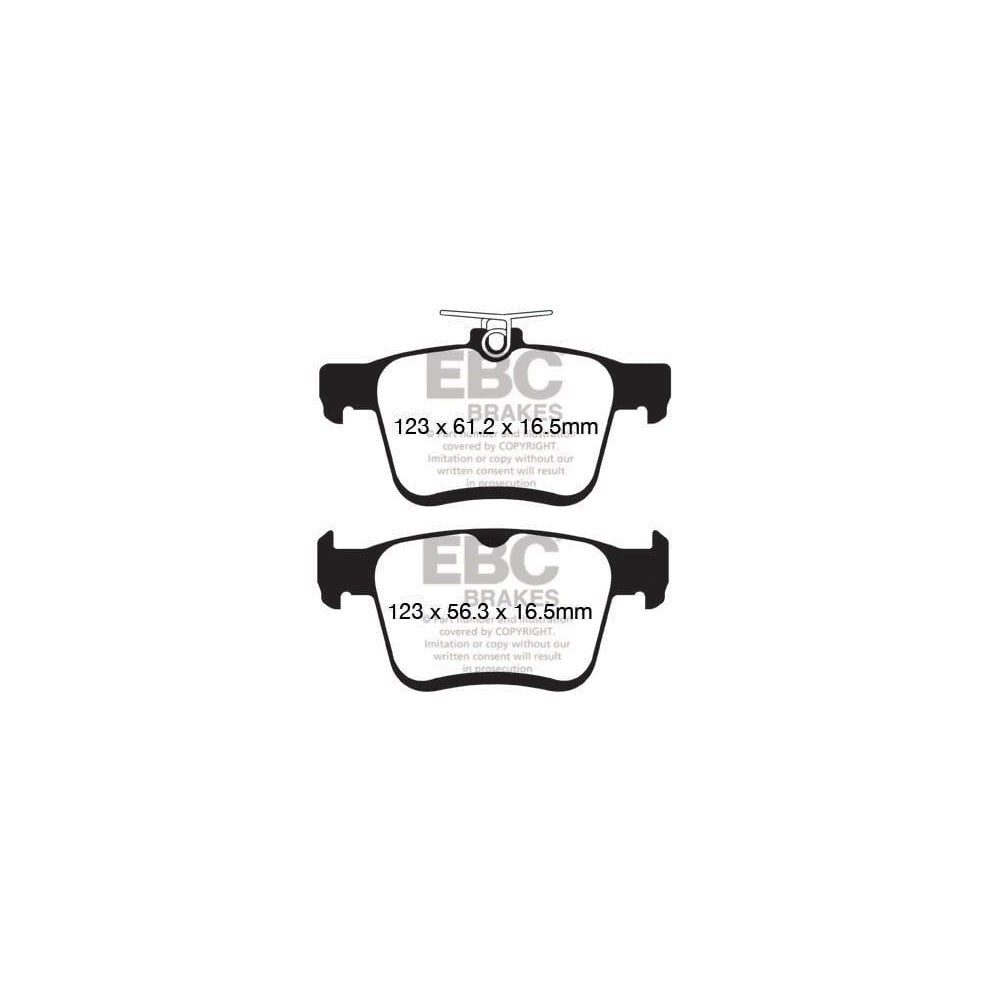 EBC VW Golf Mk7 Ultimax Rear Brake Pads (2012-2020) 1 EBC VW Golf Mk7 Ultimax Rear Brake Pads (2012-2020)