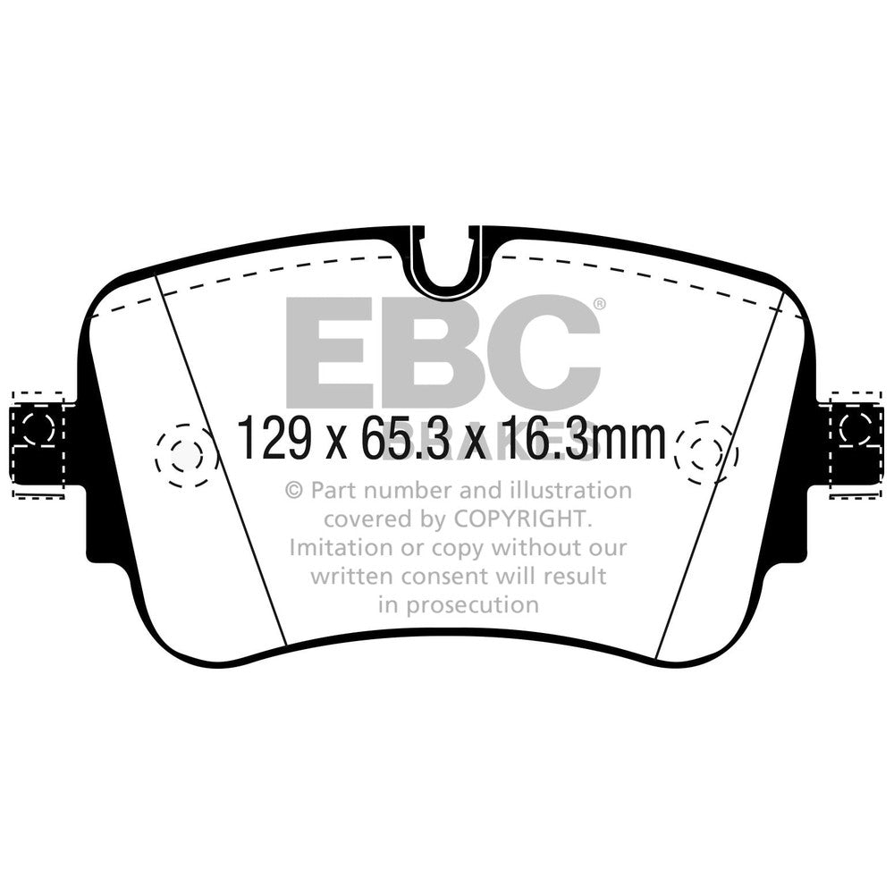 EBC Audi A6 C8 Greenstuff 2000 Rear Brake Pads (2018-2025) 1 EBC Audi A6 C8 Greenstuff 2000 Rear Brake Pads (2018-2025)