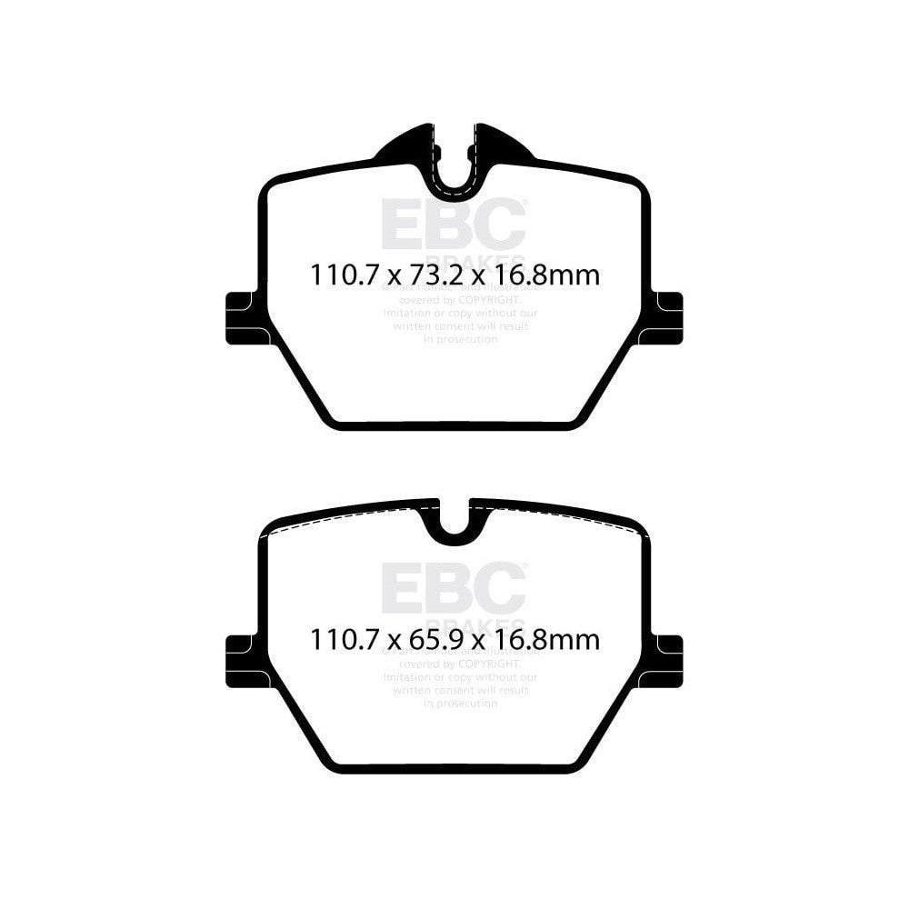 EBC BMW 3-Series G20 Redstuff Rear Brake Pads (2014-2021) 1 EBC BMW 3-Series G20 Redstuff Rear Brake Pads (2014-2021)
