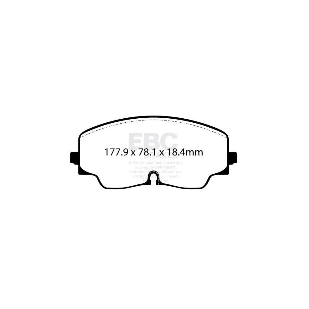 EBC VW Golf Mk8 Yellowstuff Front Brake Pads (2019-on) 1 EBC VW Golf Mk8 Yellowstuff Front Brake Pads (2019-on)