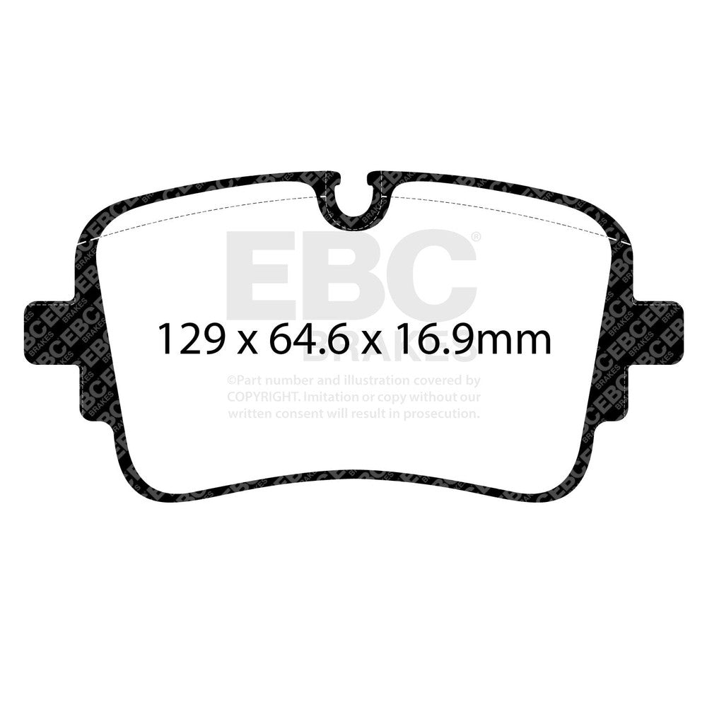 EBC Audi A6 C8 Redstuff Rear Brake Pads (2018-2025) 1 EBC Audi A6 C8 Redstuff Rear Brake Pads (2018-2025)