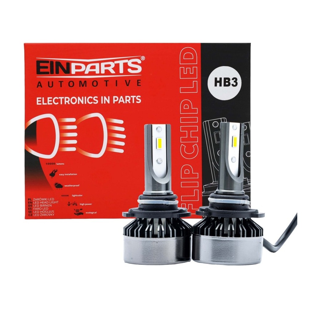 EINParts HB3 9005 LED Headlight Bulbs (Pair) 2 EINParts HB3 9005 LED Headlight Bulbs (Pair) - Image 2