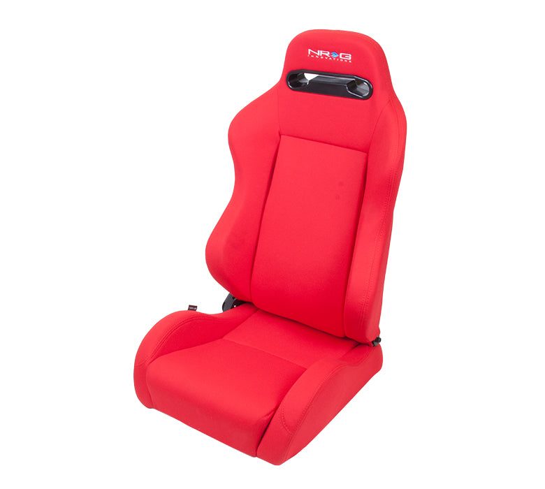 NRG Reclinable Racing Seat Cloth with Red Stitching Honda Civic EK9 Integra DC2 Type R Style - Pair 1 NRG Reclinable Racing Seat Cloth with Red Stitching Honda Civic EK9 Integra DC2 Type R Style - Pair