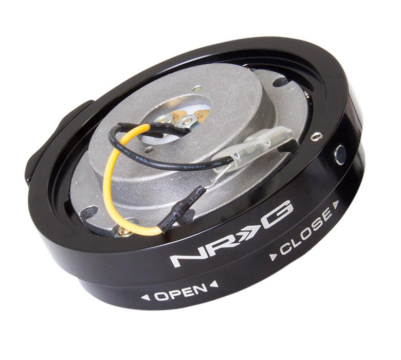 NRG Universal Thin Quick Steering Wheel Release Black 1 NRG Universal Thin Quick Steering Wheel Release Black