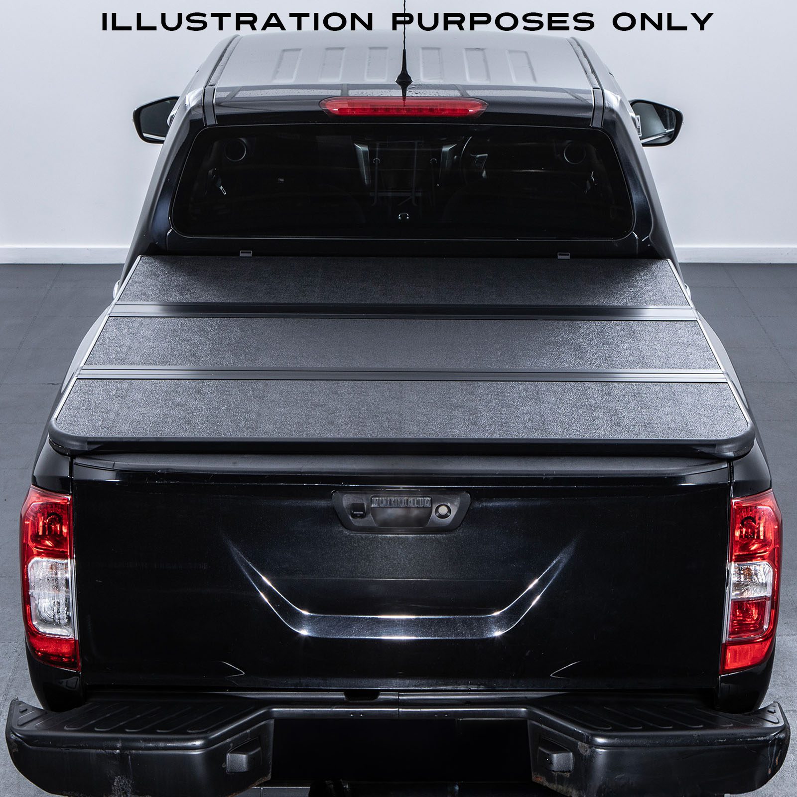 MACH 4x4 - Ford Ranger Black Tri-Fold Hard Tonneau Bed Cover (T7 T8 2015-2021) 1 MACH 4x4 - Ford Ranger Black Tri-Fold Hard Tonneau Bed Cover (T7 T8 2015-2021)