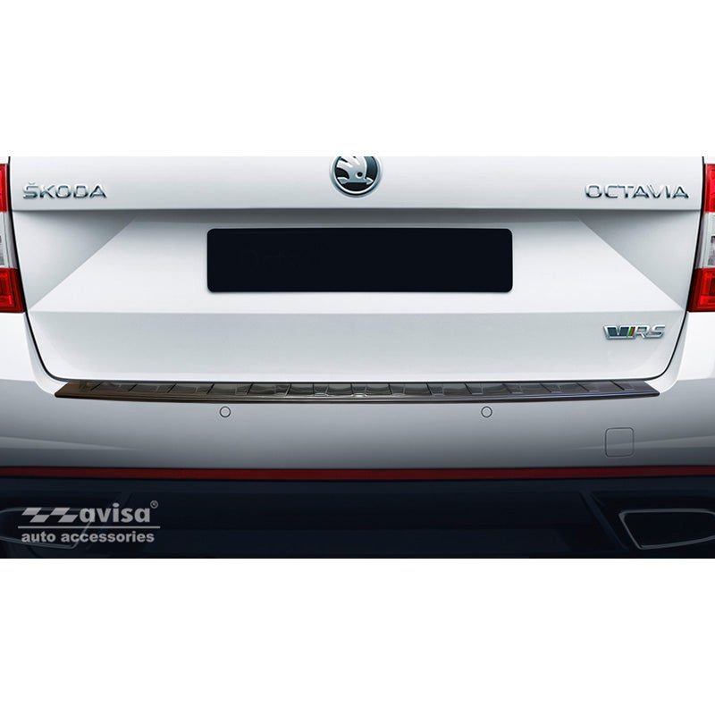 Avisa Skoda Octavia Mk3 5E Stainless Rear Bumper Protector (2013-2020) 2 Avisa Skoda Octavia Mk3 5E Stainless Rear Bumper Protector (2013-2020) - Image 2