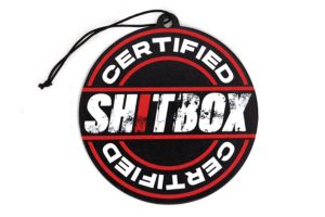 Certified Sh!tbox Car Air Freshener – New Car Scent 12 Certified Sh!tbox Car Air Freshener – front