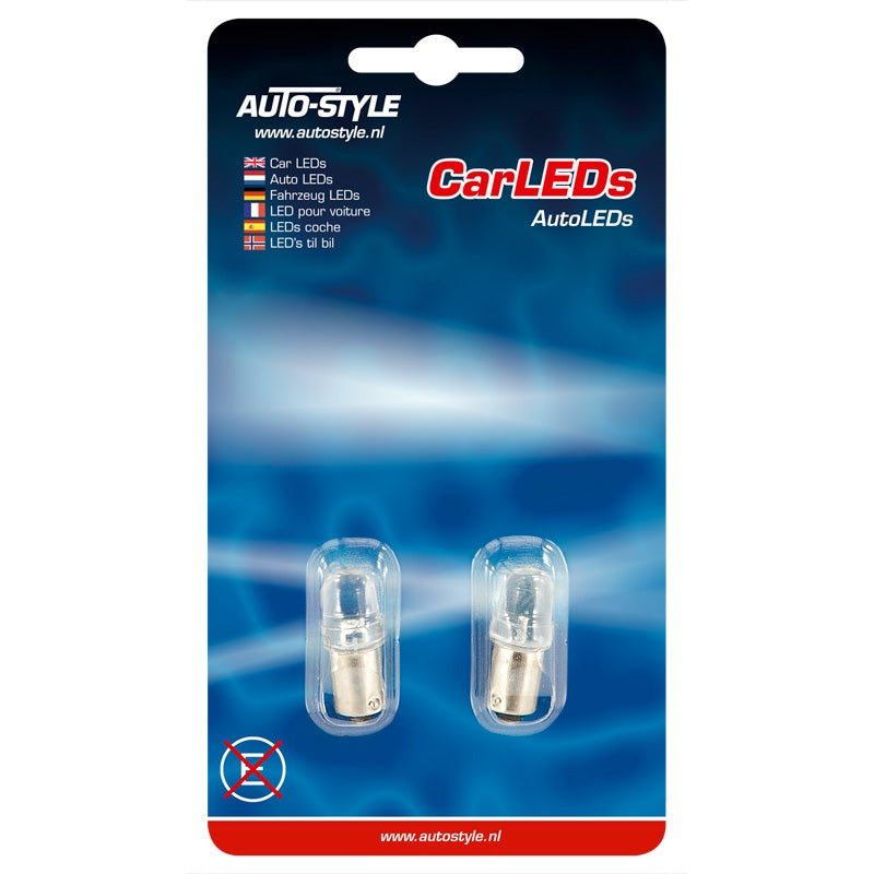 AutoStyle BA9s LED Bulbs White (Pair) 2 AutoStyle BA9s LED Bulbs White (Pair) - Image 2