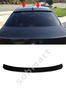 Window Spoiler For BMW 3 E92 Coupe 2006-2010 Gloss Black 7 Window Spoiler For BMW 3 E92 Coupe 2006-2010 Gloss Black