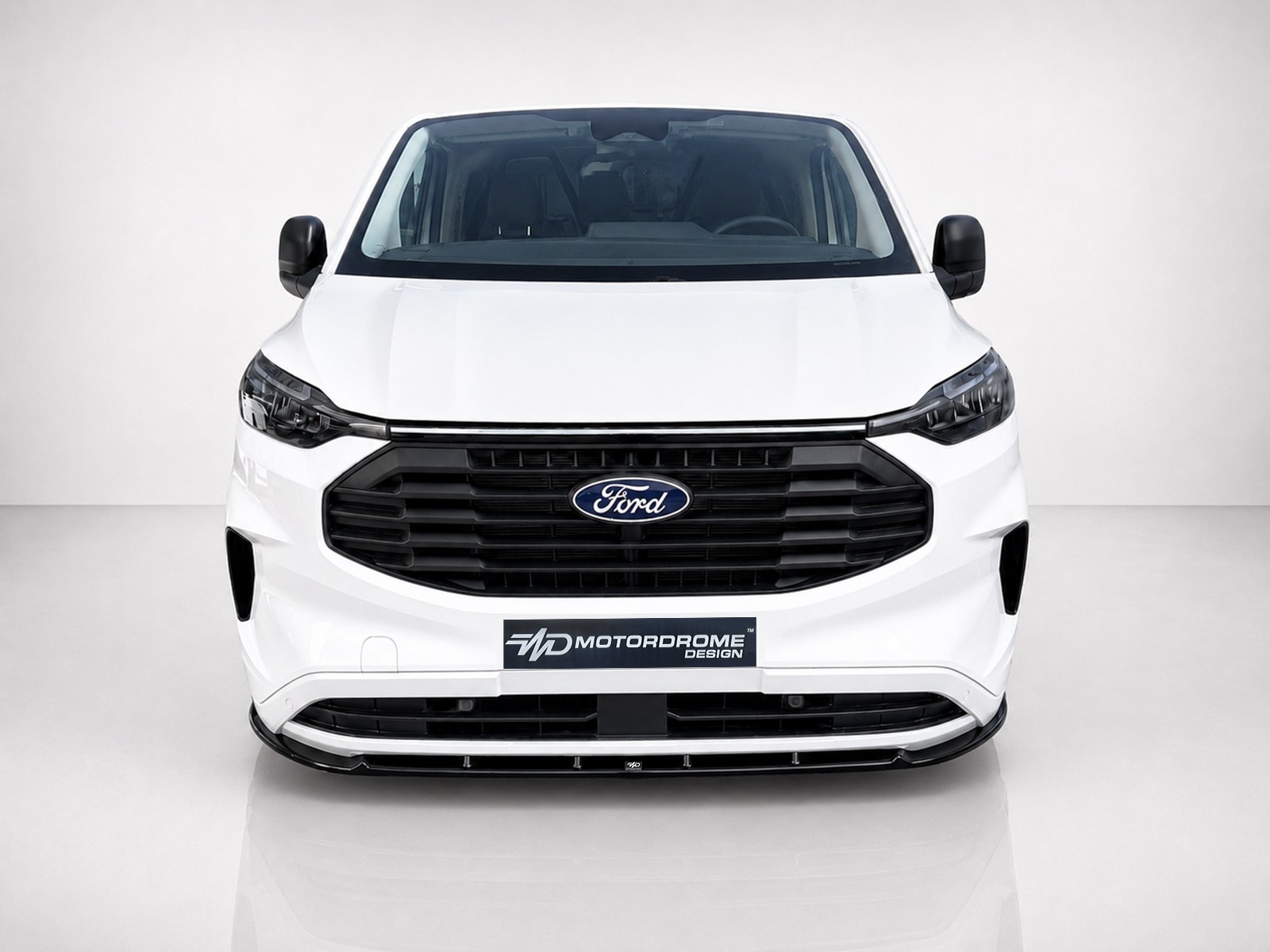 Motordrome Ford Transit Custom Mk2 Front Splitter V.1 Gloss Black (2023-on) 2 Motordrome Ford Transit Custom Mk2 Front Splitter V.1 Gloss Black (2023-on) - Image 2