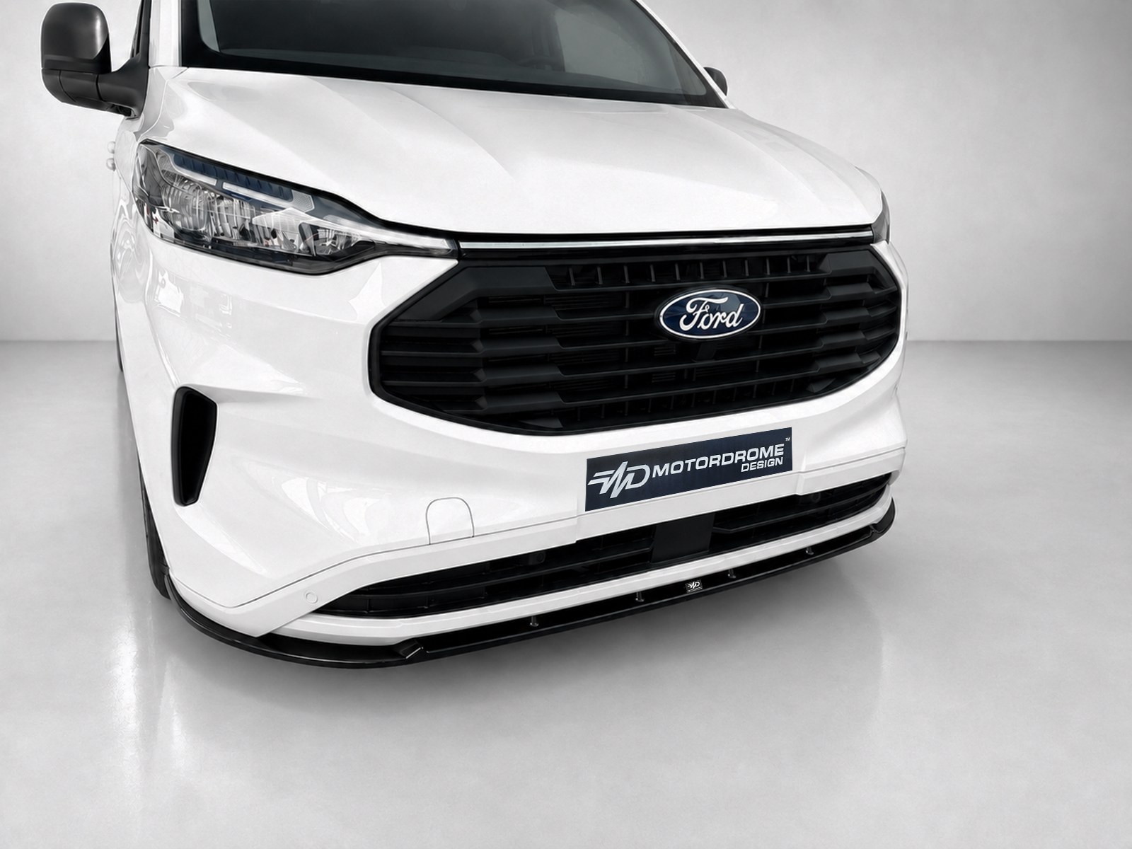 Motordrome Ford Transit Custom Mk2 Front Splitter V.1 Gloss Black (2023-on) 4 Motordrome Ford Transit Custom Mk2 Front Splitter V.1 Gloss Black (2023-on) - Image 4