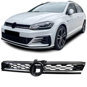 VW Golf Mk7 Facelift Honeycomb Grille Gloss Black with Chrome Trim (2017-2020) 7 VW Golf Mk7 Facelift Honeycomb Grille Gloss Black with Chrome Trim (2017-2020)