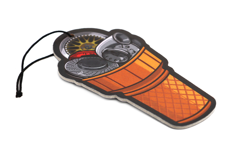 Ice Cream Car Parts Car Air Freshener – New Car Scent 2 Ice Cream Car Parts Car Air Freshener – reverse side