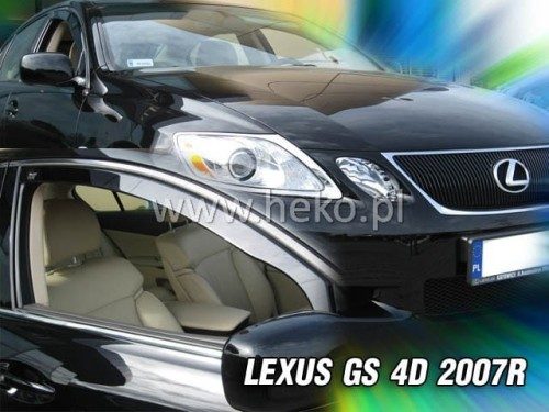 Heko Lexus GS III Saloon Wind Deflectors (Front) (2007-2013) 1 Heko Lexus GS III Saloon Wind Deflectors WD30008