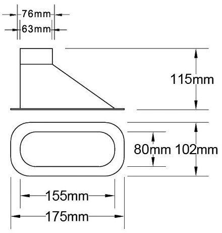 QSP Air Intake Duct 63-76mm 2 QSP Air Intake Duct 63-76mm - Image 2