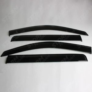 Quad Stx Wind Deflectors 4pcs For Nissan Navara 2005-2015 On Double Cab 7 Wind Deflectors 4pcs For Nissan D00181153901