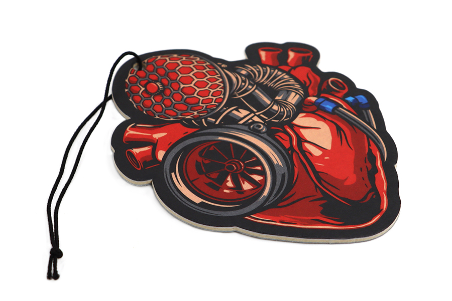 Turbo Heart Car Air Freshener – New Car Scent 3 Turbo Heart Car Air Freshener – reverse side
