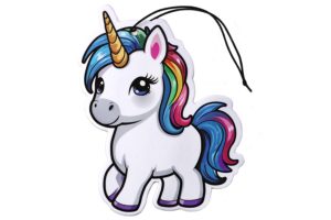 Unicorn Car Air Freshener – New Car Scent 12 Unicorn Car Air Freshener – front